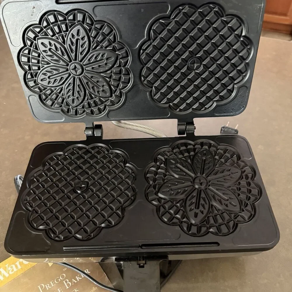 VillaWare Prego Pizzelle Baker Maker 3600-NS Italian Cookies